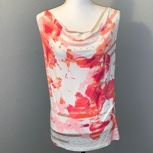 Lark Lane Coral and Cream Tank